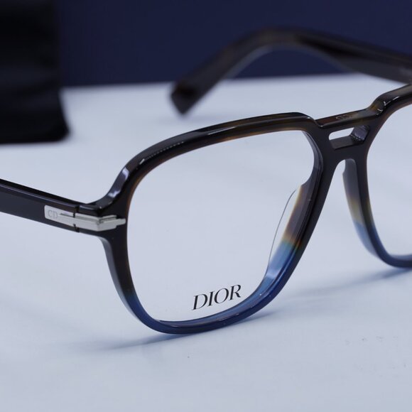 Final Price! Dior DIORBLACKSUITO AI 2800 Havana/Blue Eyeglasses 57mm